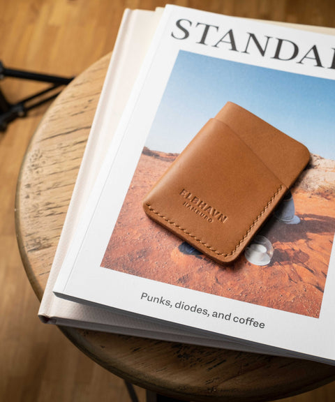 Mini-Kartenetui "Pocket Folio", Cognac