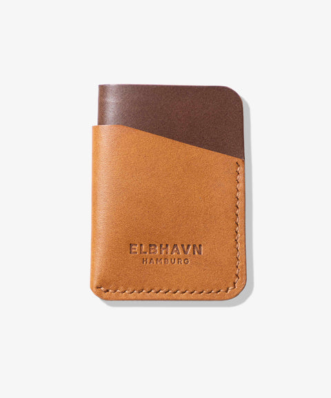 Mini-Kartenetui "Pocket Folio", Cognac/Braun