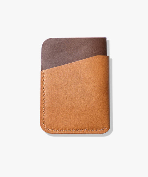 Mini-Kartenetui "Pocket Folio", Cognac/Braun