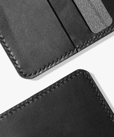 Kompaktes Kartenetui "Folio", Schwarz