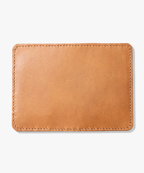 Klappbares Kartenetui "Note Wallet" in Cognac mit elegantem, minimalistischem Design.