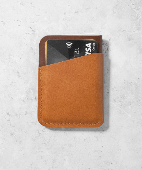 Mini Wallet "Pocket Folio", Cognac/Brown